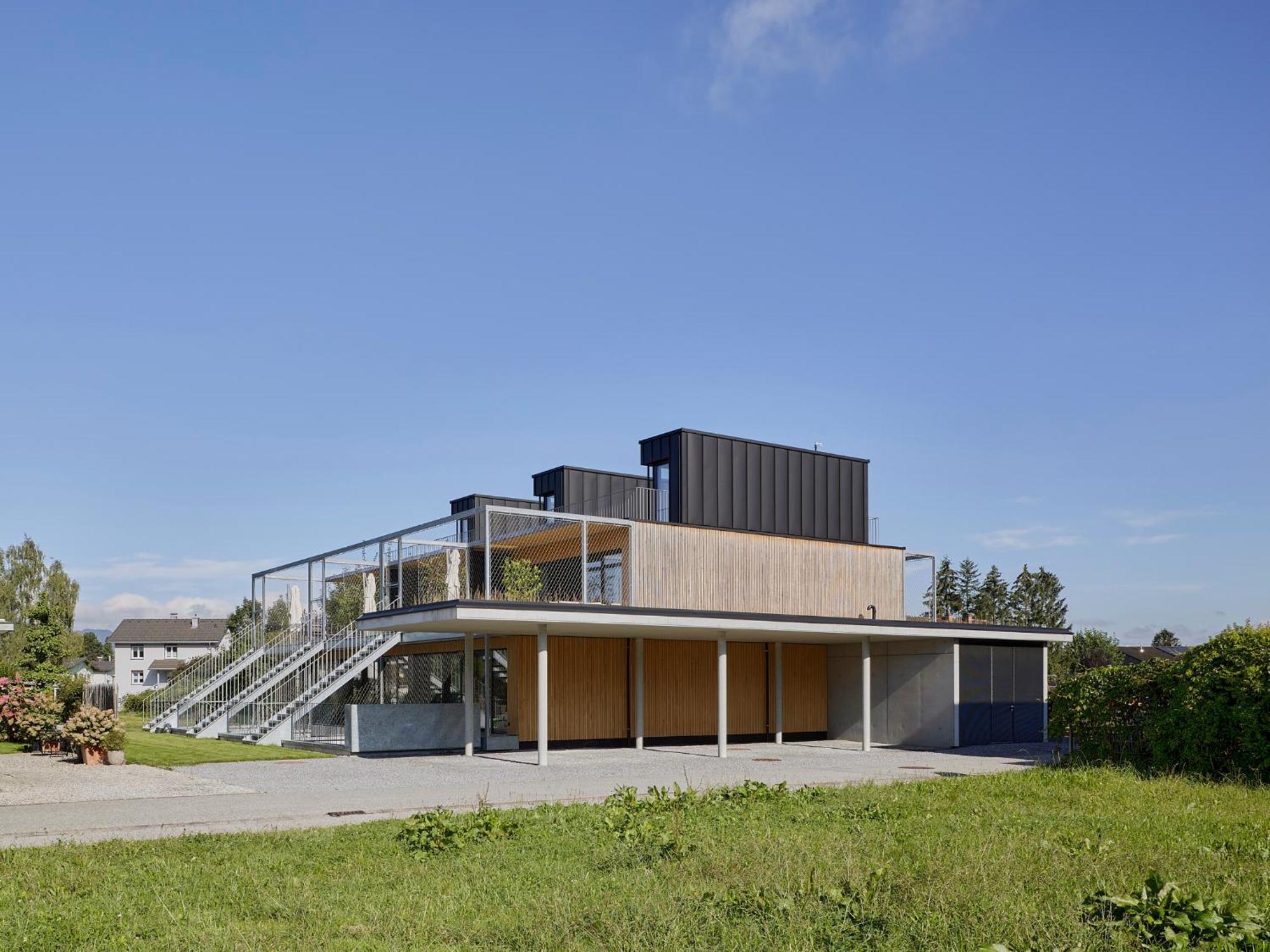 Architektenhaus Rhaa Mit Terrassen Altach ภายนอก รูปภาพ